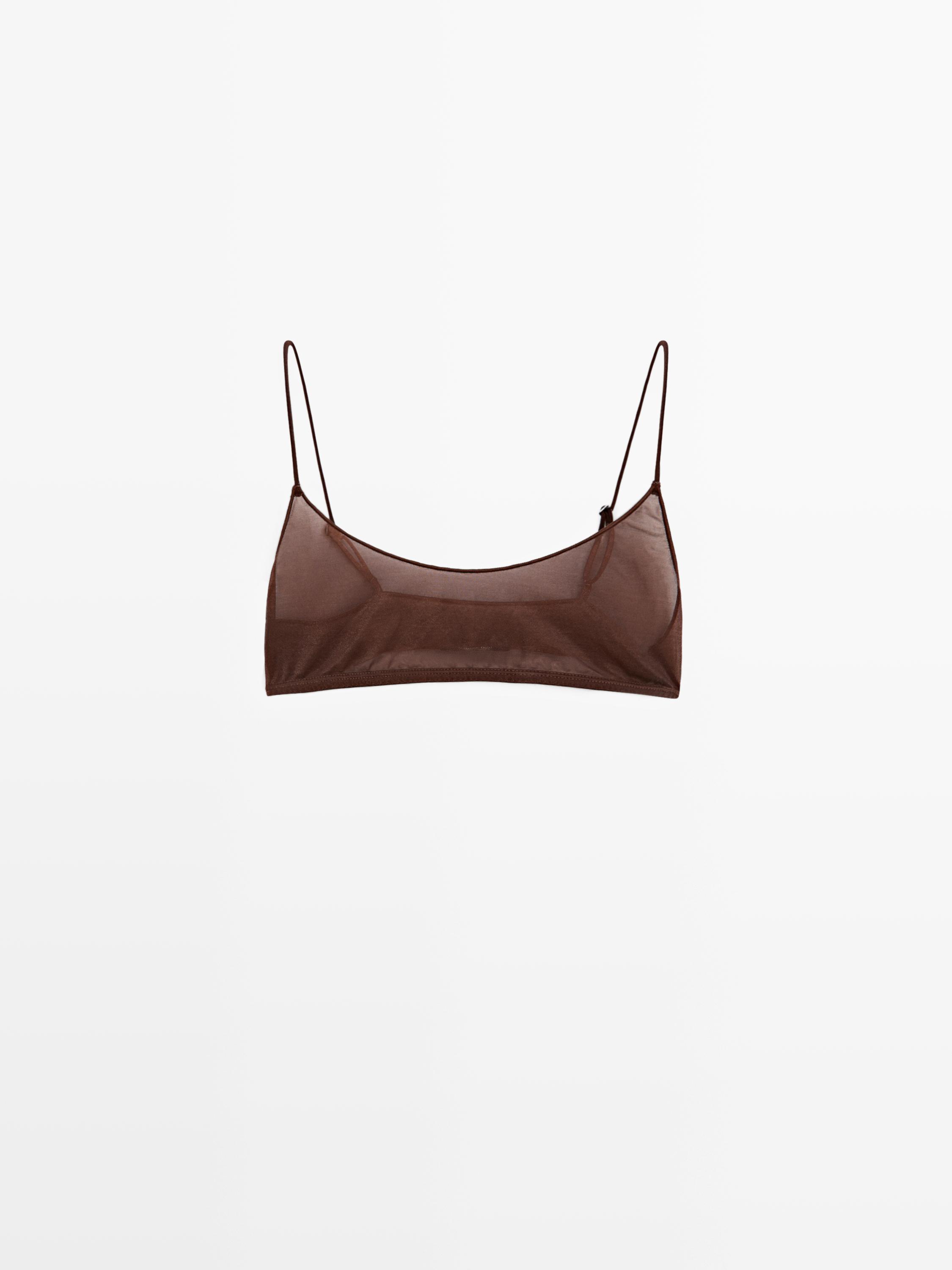 Semi-sheer top with metallic detail